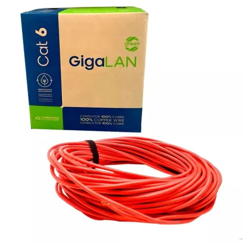 Cabo De Rede Furukawa Cat6 Gigalan 50 Metros 23awgx 4p