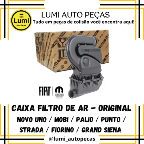 Caixa Filtro de Ar Original - Novo Uno/Mobi/Grand Siena/Punto - NOVO