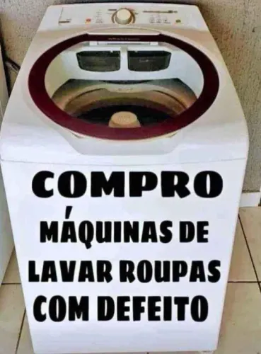CMP sua máquina de lavar roupa com defeito