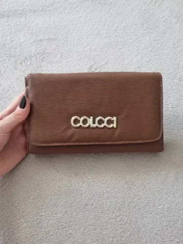 Bolsa Carteira Bag com alça marrom