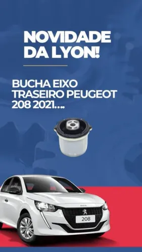 Bucha eixo traseiro 208 2021