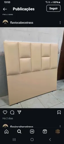 Cabeceira top de linha um otimo acolchoado e um acabamento impecável . Cuida
