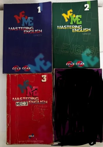 Livros CCAA Mastering English Textbook 1, 2 e 3