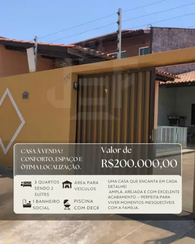 Casa a venda em Paracuru - CE
