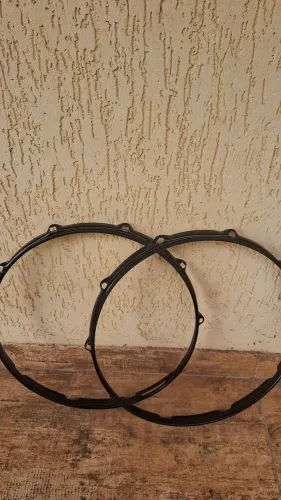 Par de Aros para Caixa de Bateria 14 polegadas preto RMV