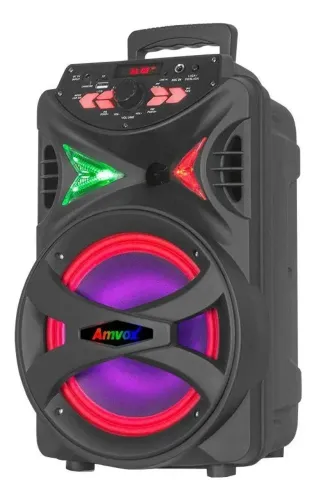 Caixa De Som Amplificada Bluetooth 250w Aca255 Biv - Amvox Preto 127/220v