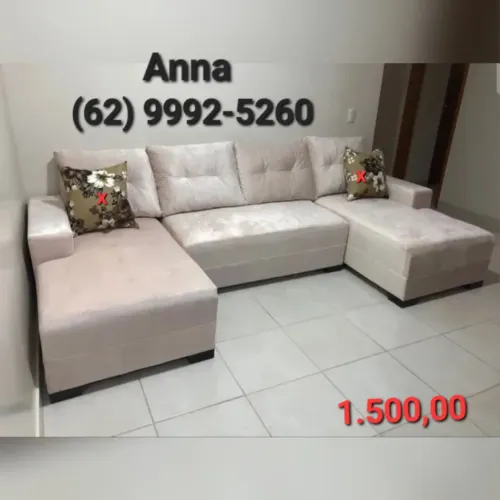 Sofá de Canto Anna -///-///-/// Conforto e Estilo para sua Sala!