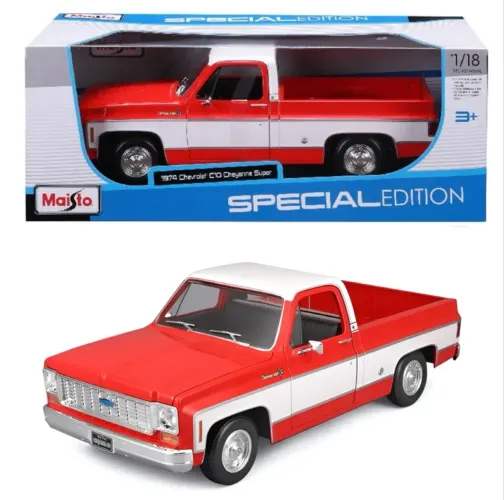 Miniatura Maisto Chevrolet c10 Cheyenne Super 1974 escala 1/18