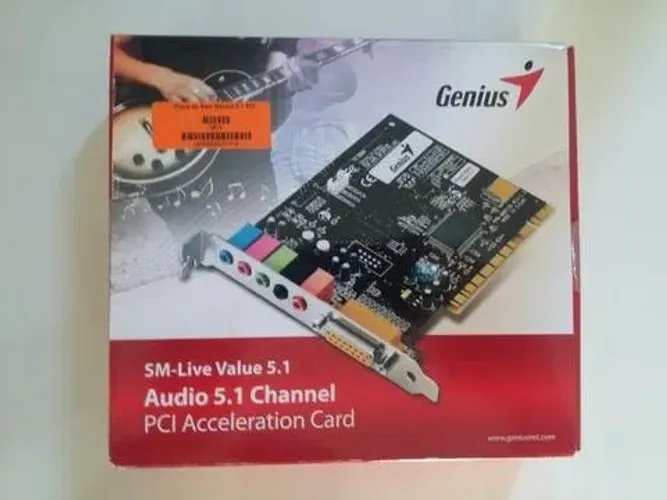 Placa de Som Genius 5.1 Pci Acceleration  Card Nova na caixa sem uso