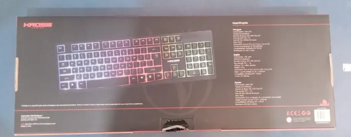 TECLADO GAMER MEMBRANA KROSS GAMING NJORD NOVO LACRADO FRETE GRÁTIS PARA MACEIÓ