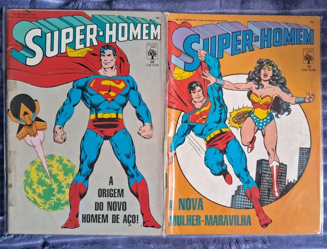 Super-homem 38 e 39 ed Abril