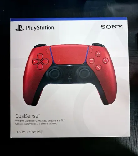 Controle DualSense PS5 Volcanic Red Novo( ACEITO CREDISHOP)