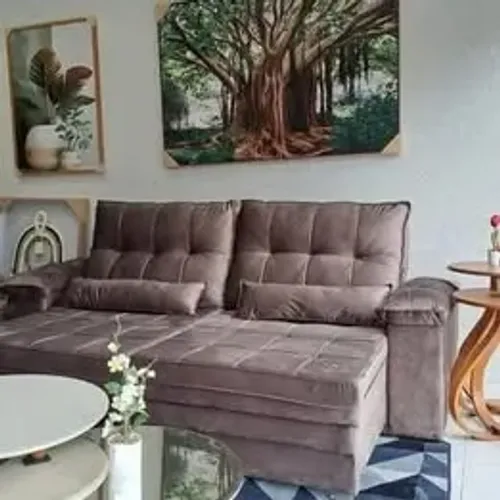 Sofá Retrátil Flecht 4 Lugares