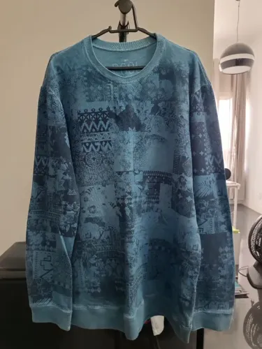 Camisa manga comprida moletom Pool estampa étnica abstrata