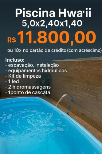 PISCINA DE FIBRA 5 METROS