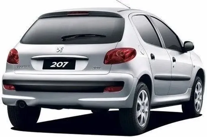 Parachoque traseiro peugeot 207 hatch 