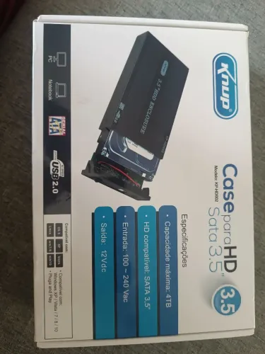 Case 35 Pc USB 2.0 até 4 tb