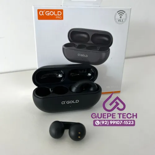 Fone de Ouvido Bluetooth - Alpha Gold Pro TWS.