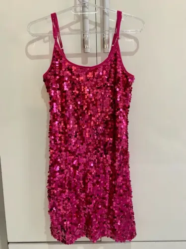 (TAM: M) VESTIDO PAETÊ ROSA PINK