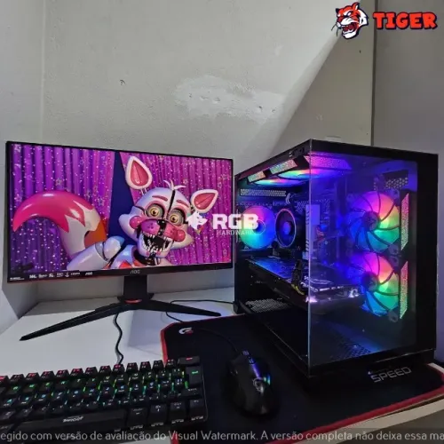 Pc Gamer Completo - Ryzen 5 4500 + GTX 1080 8GB + RAM 16GB + SSD M.2 NVMe 512GB