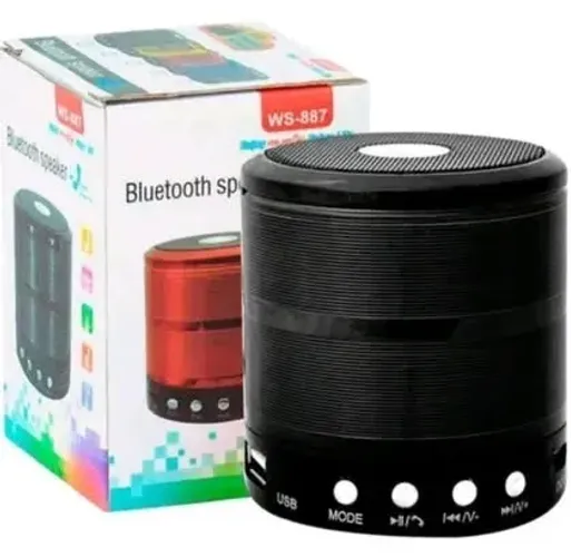 Caixinha Som Bluetooth Usb Fm Speaker 3W Ws-887 - Mini Speaker