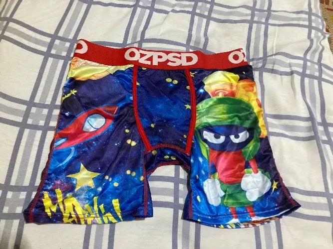 Cueca importada Boxer shorts estampada tamanho G. Nova