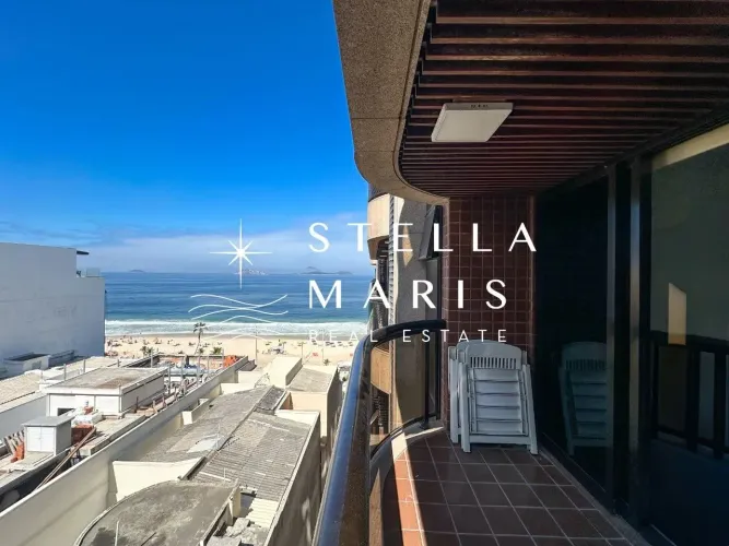 Avenida Vieira Souto, Flat com 2 quartos, varanda e vista deslumbrante do mar à venda na m