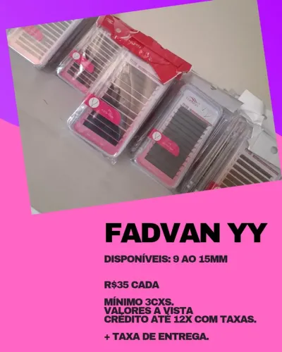 Cílios Fadvan YY - Disponíveis 9 a 15mm