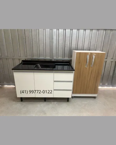 Pia e armário auxiliar- Entregamos