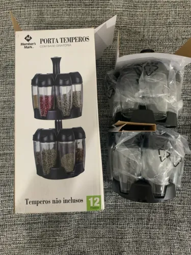 Porta Temperos Super Útil - Nunca Usado - 12 Frascos