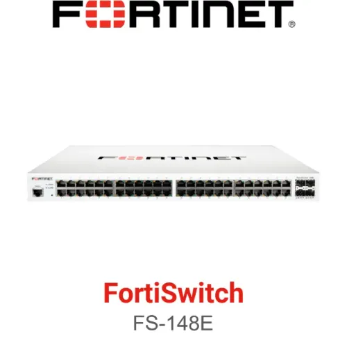 Switch fortinet fs-148e 48 portas Gigabit RJ-45 e 4 portas SFP