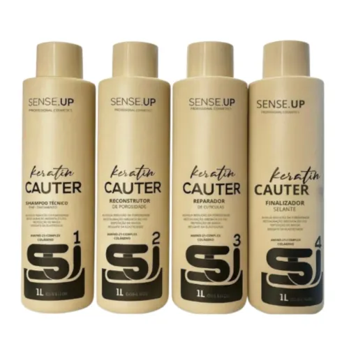 Kit Cauterização Sense Up 4 Etapas 1L Profissional