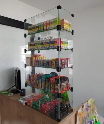 Baleiro de vidro 40cm 