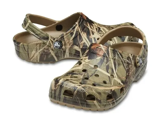 Crocs Classic Realtree Clog NOVO - 100% Original - Khaki / Multi No.35
