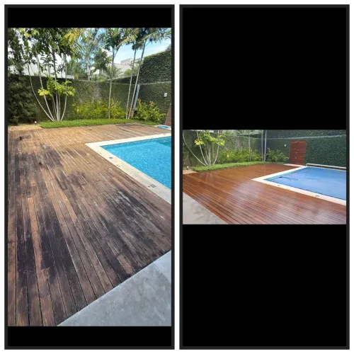 Revitalização de Decks e Pisos de madeira em Brasília