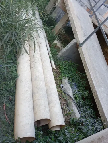 3 Cano PVC 250mm de diametro e 6m de comprimento