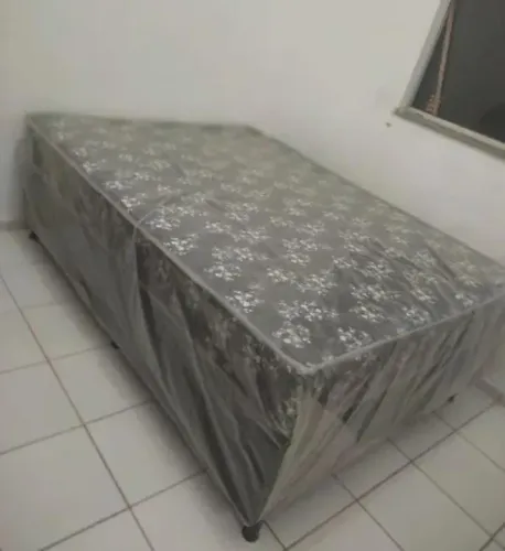 Cama Box Casal com Molas bonnel - Novas