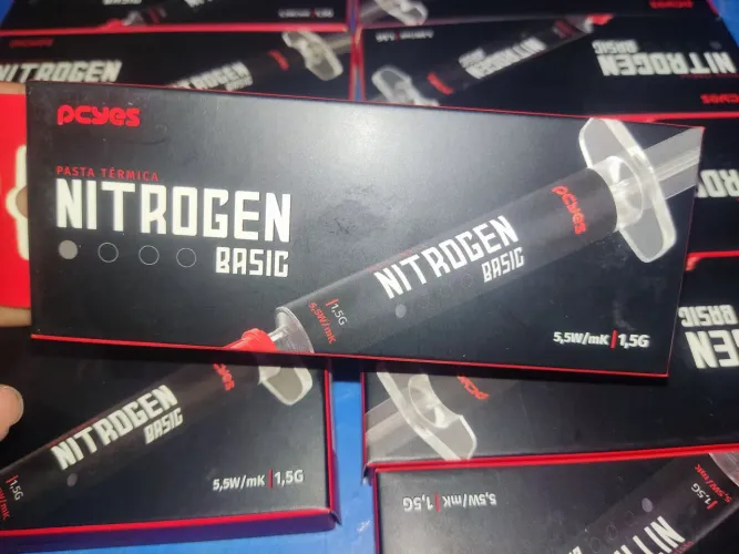 Pasta térmica PCYES NITROGEN BASIC 1,5G Condutividade 5,5W/m.k com ESPÁTULA 