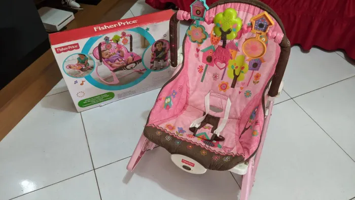 Cadeirinha de Descanso Infância Sonho Rosa - Fisher-Price