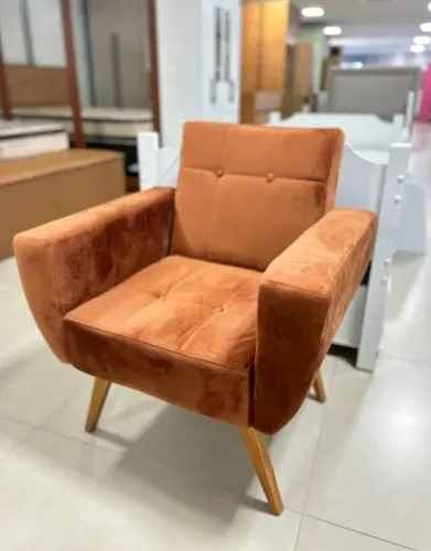 Poltrona Marrom para Sala de Estar - Entrega e Monta na Hora