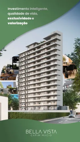 Edifício Bella Vista - Apto 2/4 com 1 suíte de 65 m², 1 vaga por 469,582,00