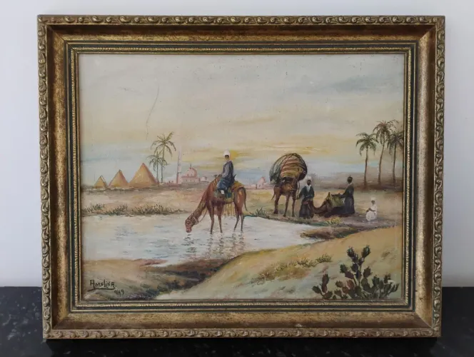 Quadro Decorativo Egípcio Antigo