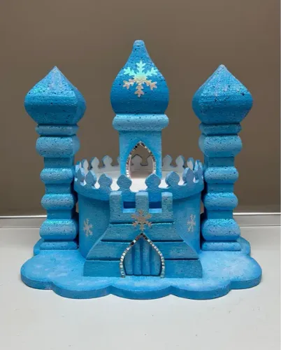 Castelo decorativo festa Frozen (43cm x 32cm)