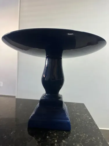 Boleira de Cerâmica Azul Mazzotti