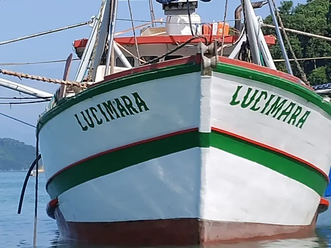 Barco de pesca de camarão 