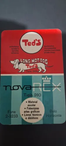 TED'S antigo e Raro Calendário de 1968