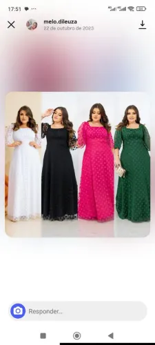 Vestido de Festa Verde Plus