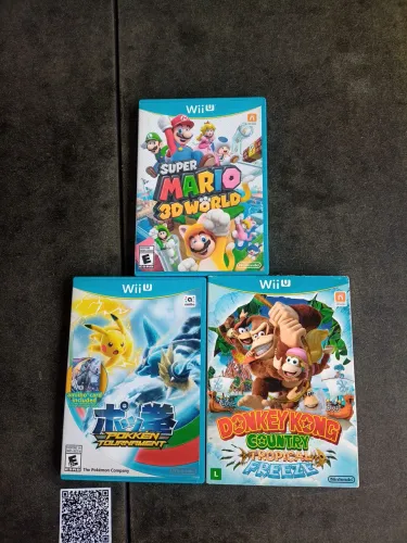Lote de 3 jogos Nintendo Wii U envio Olx pay