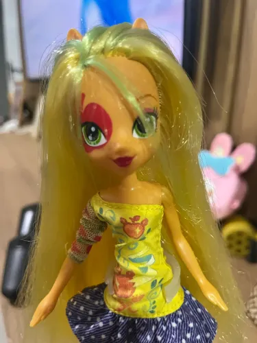  Boneca My Little Pony Equestria Girls Applejack Rainbow Rocks Original