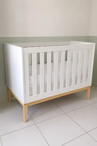 Berço/cama montessoriana com colchão ortobom